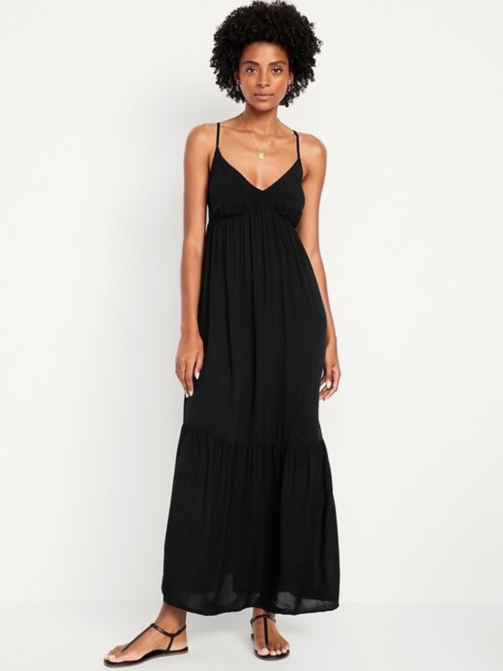 Old Navy Black Spaghetti-Strap Maxi Dress